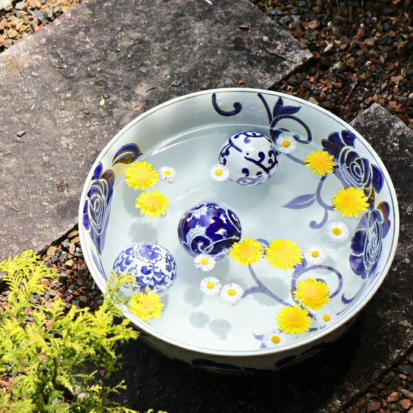 楽天市場】水鉢 おしゃれ 陶器 睡蓮鉢 大きい スイレン鉢 すいれん鉢