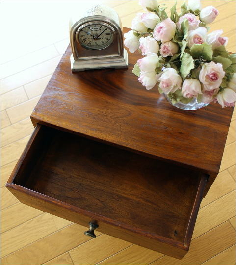 楽天市場】サイドテーブル 木製 アイアン ベッド ソファ 棚付き