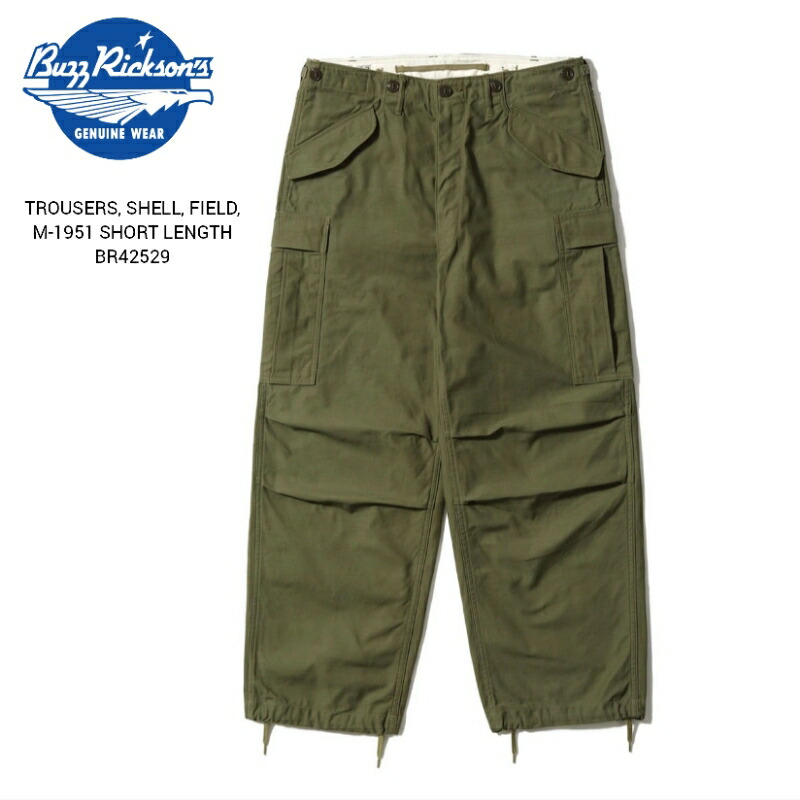楽天市場】BUZZ RICKSON'S TROUSERS, SHELL, FIELD, M-1951 SHORT