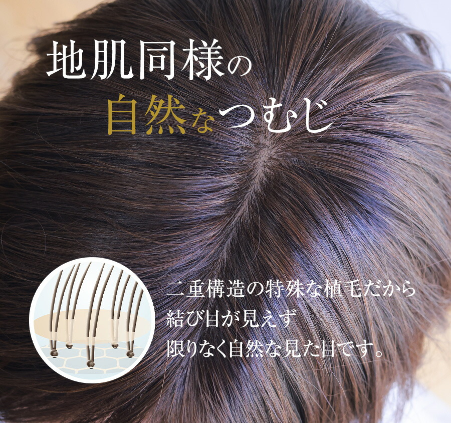 高級レミー人毛100% 自然な黒【総手植えM】シルクスキン フルウィッグ