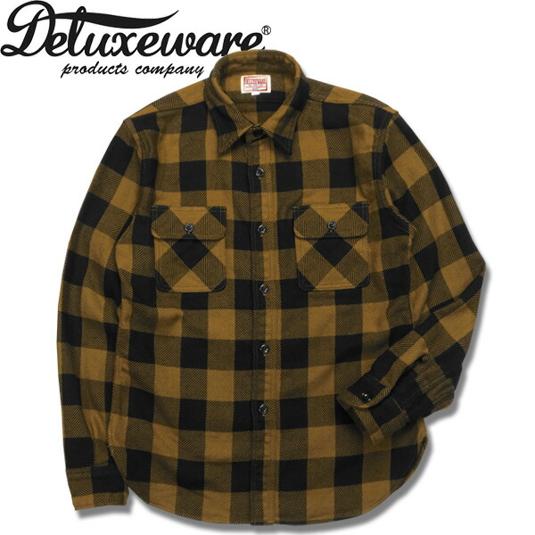 楽天市場】Deluxeware（デラックスウエアー）チェックネルシャツ【HV