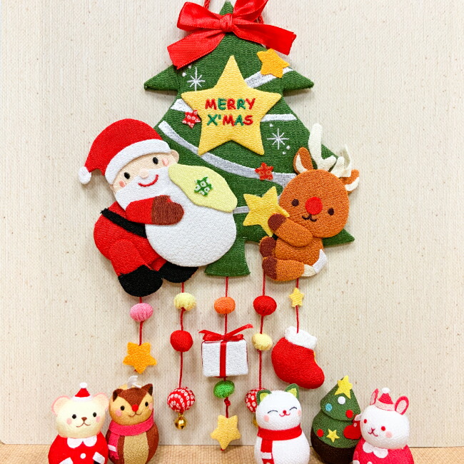 楽天市場】クリスマス つるし飾り 置物 おしゃれ [クリスマスツリー 壁