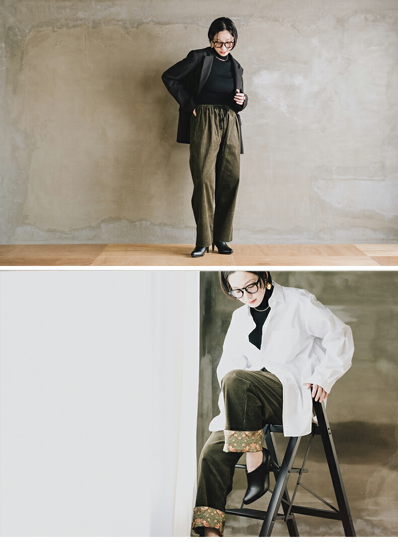 楽天市場】ロールアップ専用コーデュロイ パンツ ウイリアムモリス