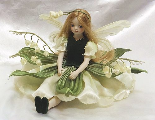 楽天市場】妖精 置物若月まり子 お花の妖精人形♪エルフィンフローリー