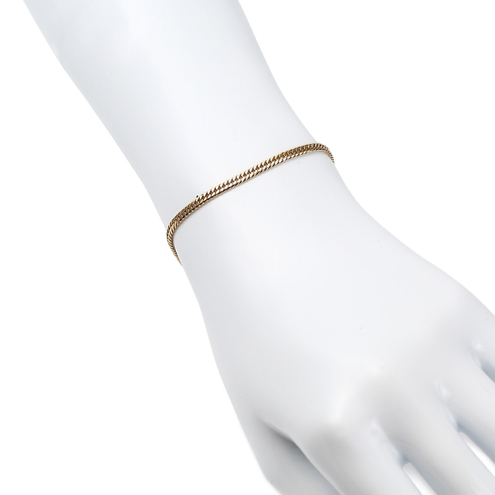 楽天市場】18金 喜平 ブレスレット 6面 ダブル 5g 18cm メンズ