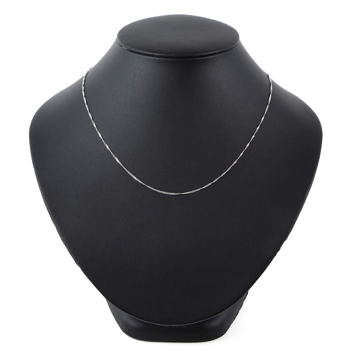 楽天市場】純プラチナ スクリュー ネックレス チェーン 45cm 幅 1.0mm