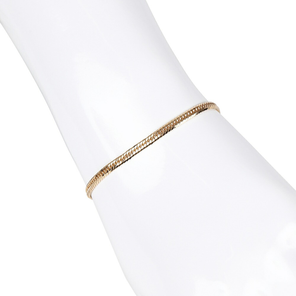 楽天市場】18金 喜平ブレスレット 8面 トリプル 4.4g 16cm 造幣局検定