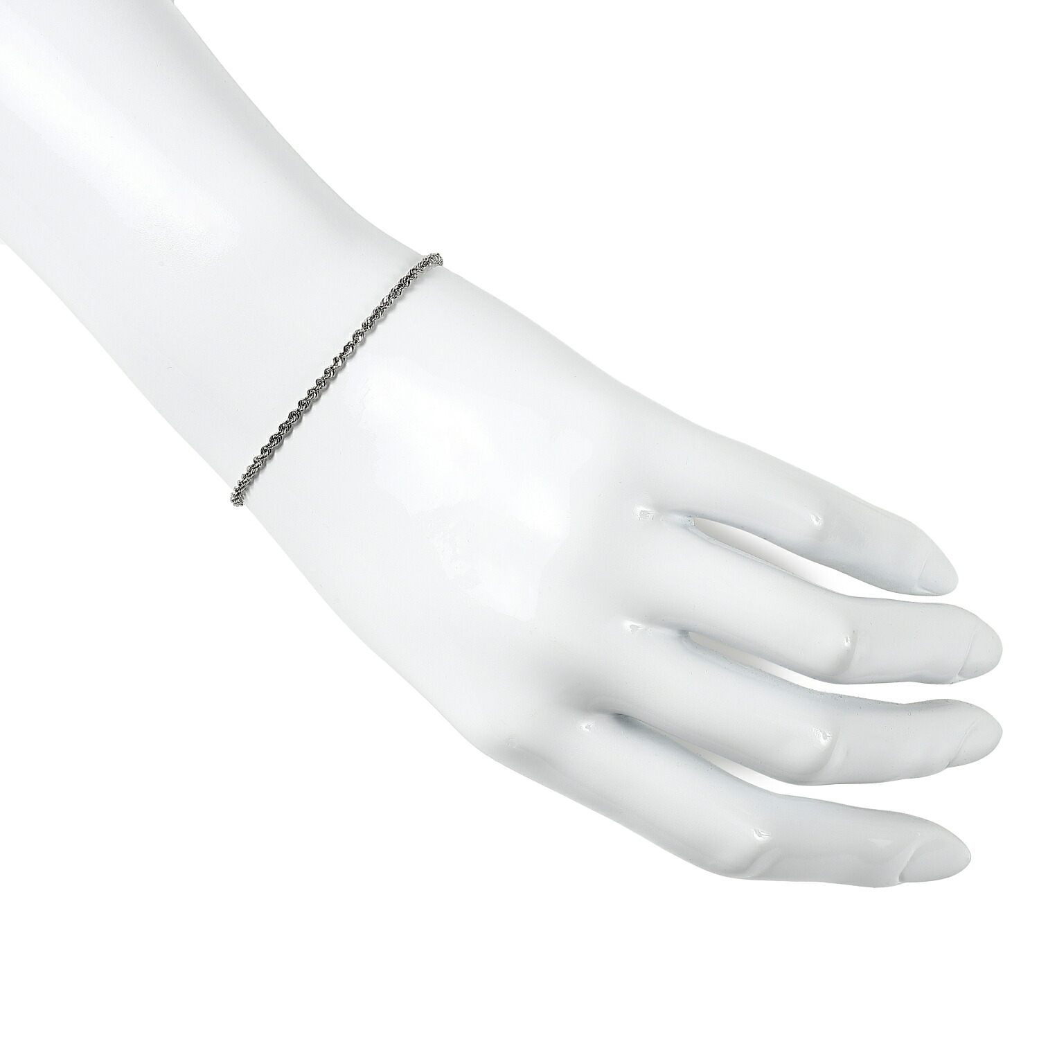 楽天市場】ブレスレット プラチナ パイプロープ チェーン 幅2mm 18cm