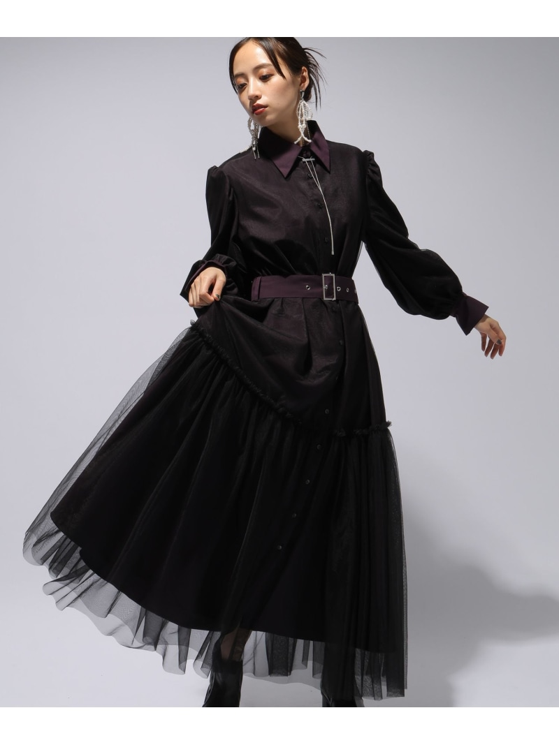 楽天市場】チュールレイヤーデザインワンピース HARE ハレ ワンピース