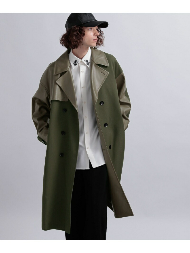 楽天市場】【SALE／40%OFF】(M)Fレザーキリカエトレンチコート HARE