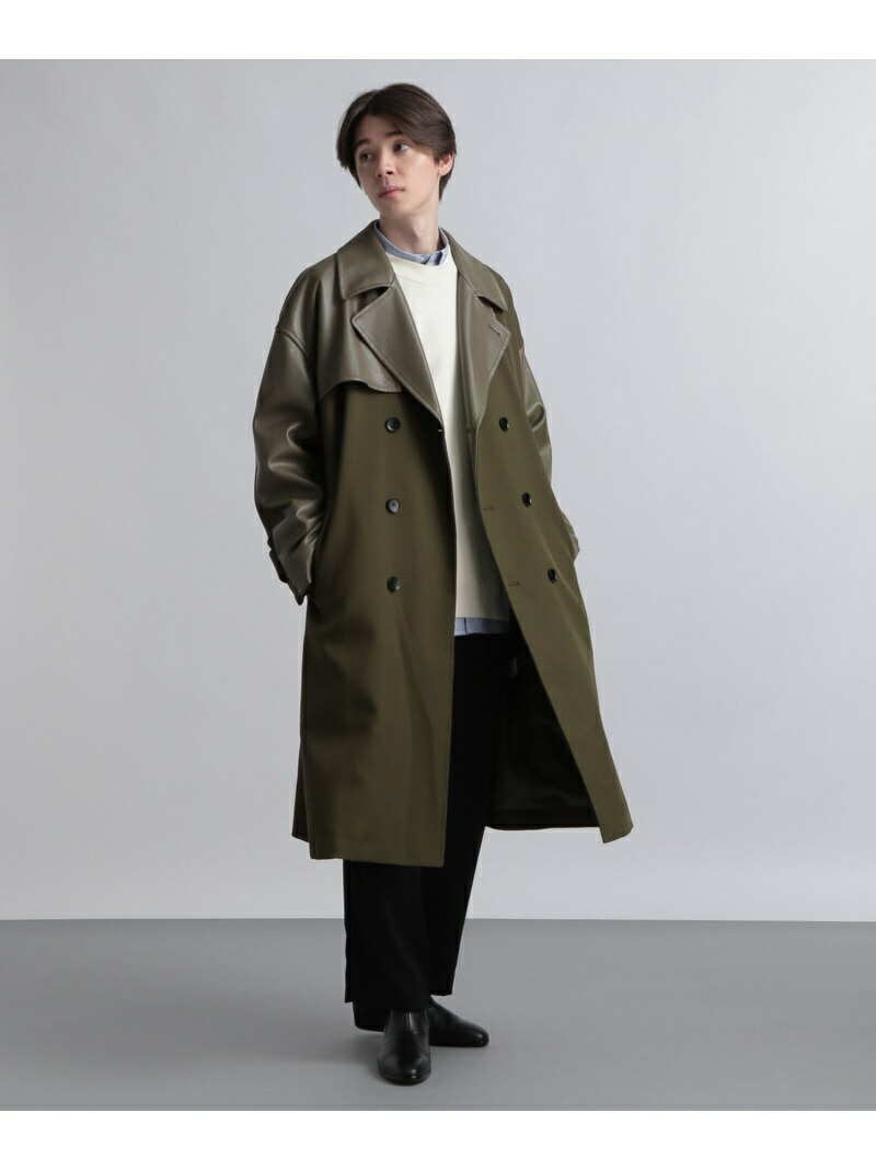 楽天市場】【SALE／40%OFF】(M)Fレザーキリカエトレンチコート HARE