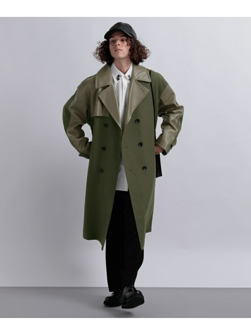 楽天市場】【SALE／40%OFF】(M)Fレザーキリカエトレンチコート HARE