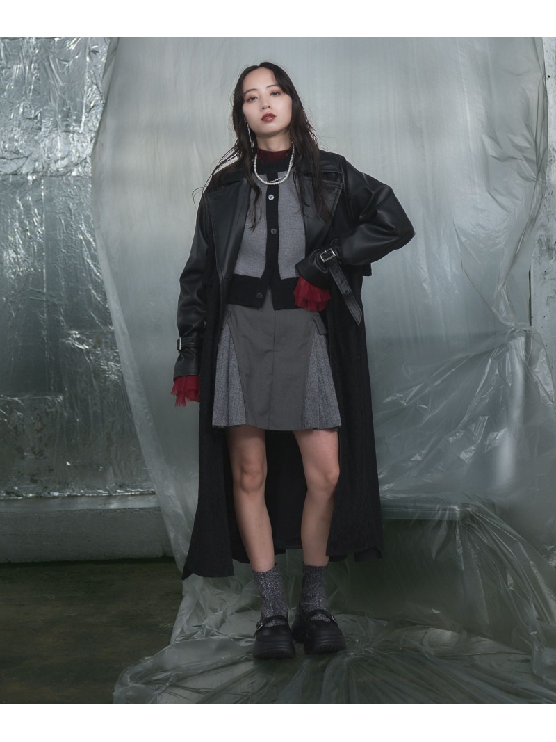 楽天市場】フェイクレザーイソザイトレンチコート HARE ハレ