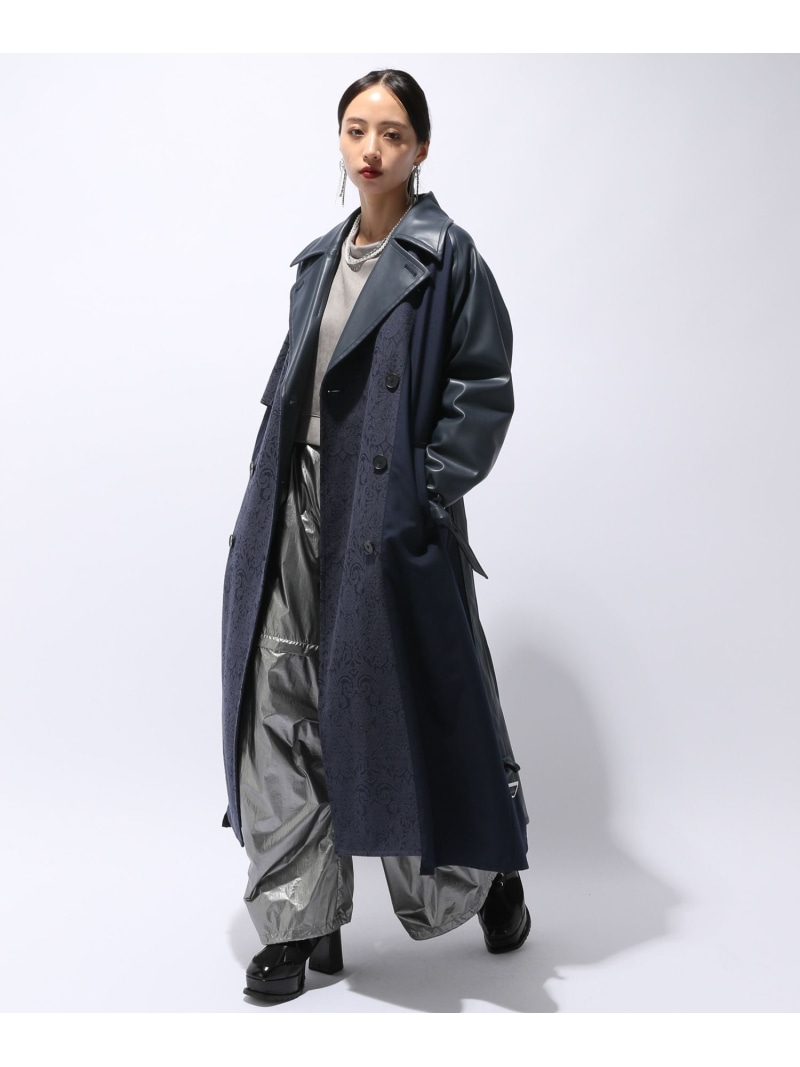 楽天市場】フェイクレザーイソザイトレンチコート HARE ハレ