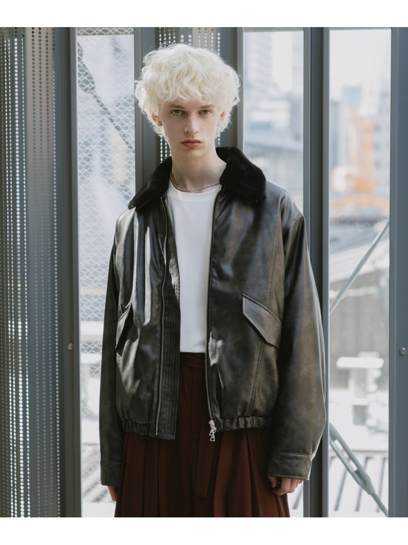 楽天市場】【SALE／9%OFF】エアサーマルエリファーレザーブルゾン HARE