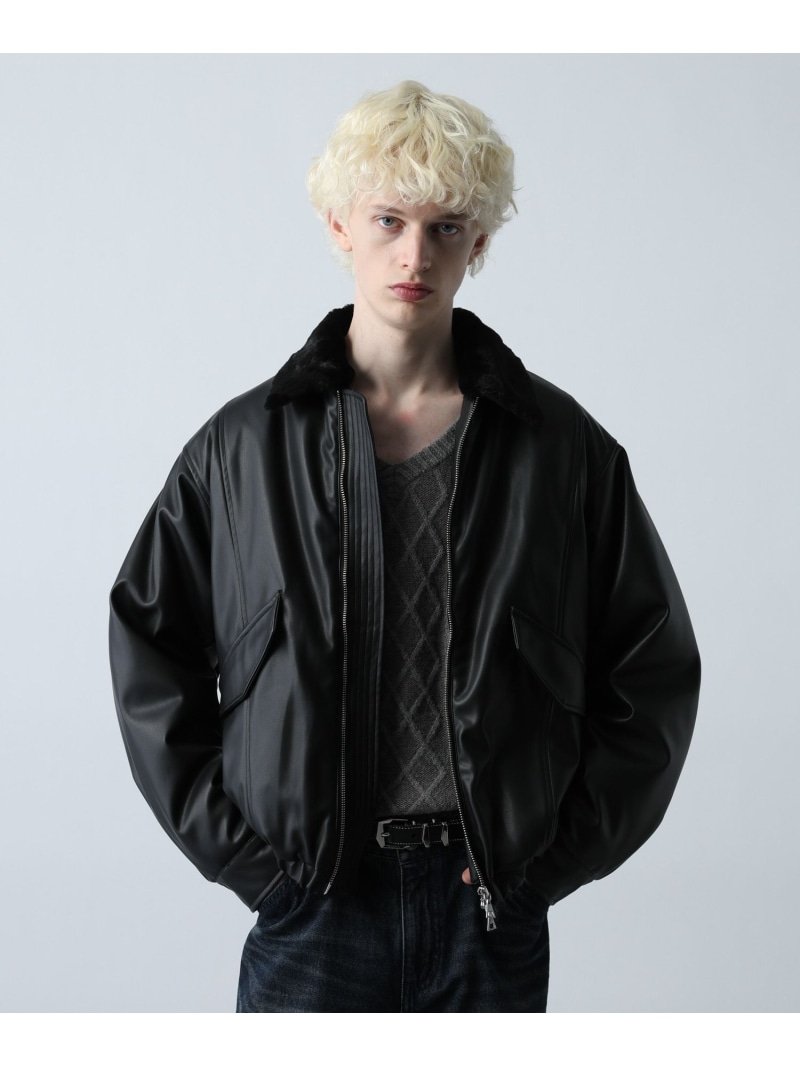 楽天市場】【SALE／9%OFF】エアサーマルエリファーレザーブルゾン HARE