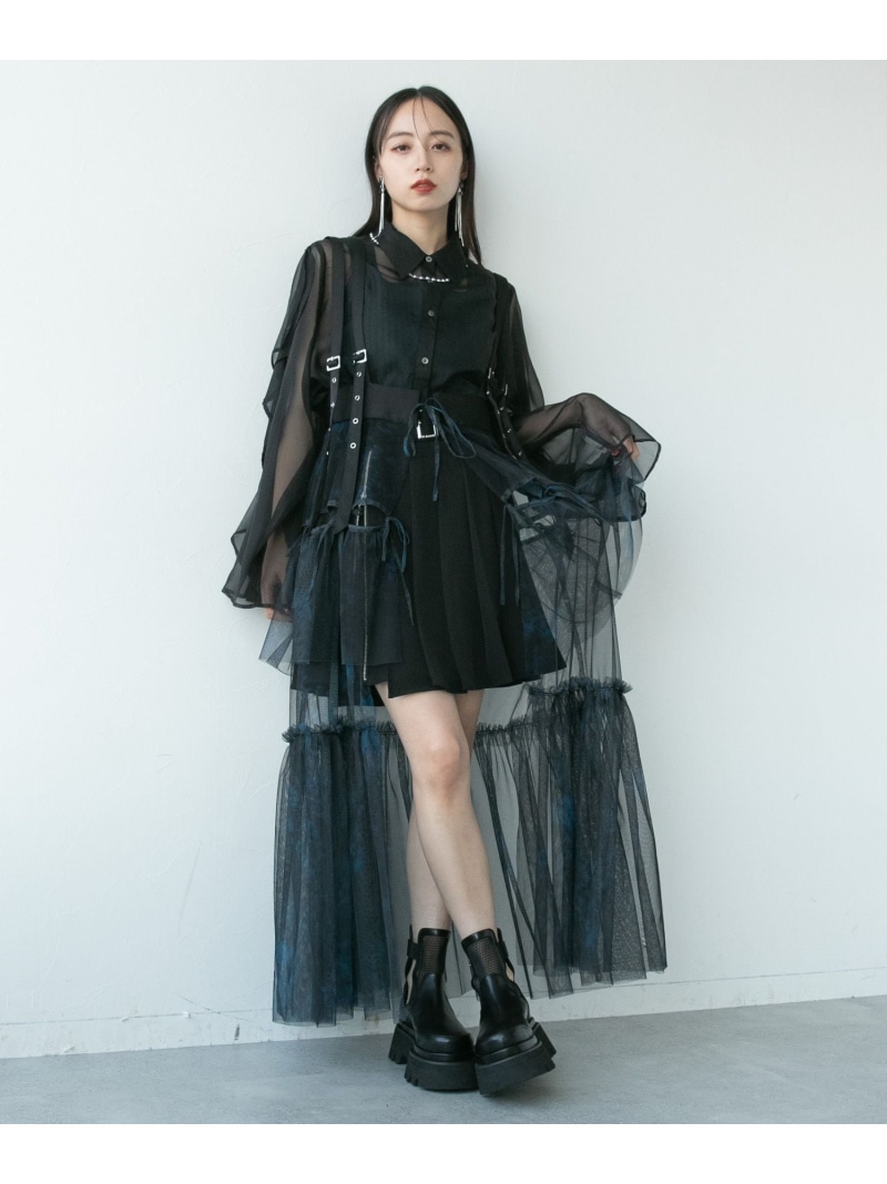 楽天市場】サスツキチュールベルトスカート HARE ハレ スカート ロング