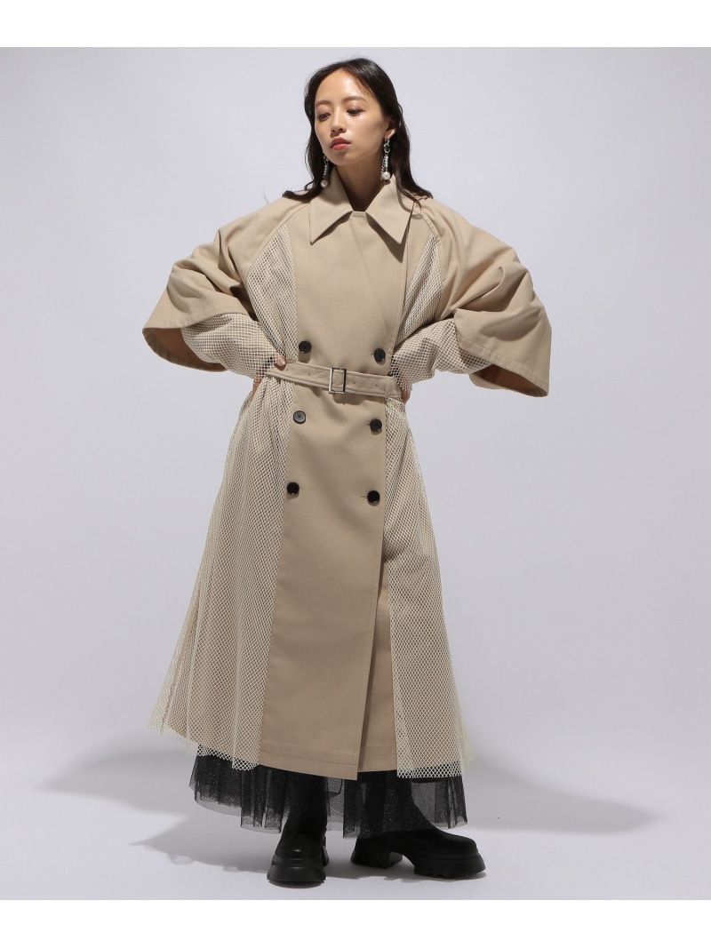 楽天市場】【SALE／26%OFF】メッシュレイヤートレンチコート HARE ハレ