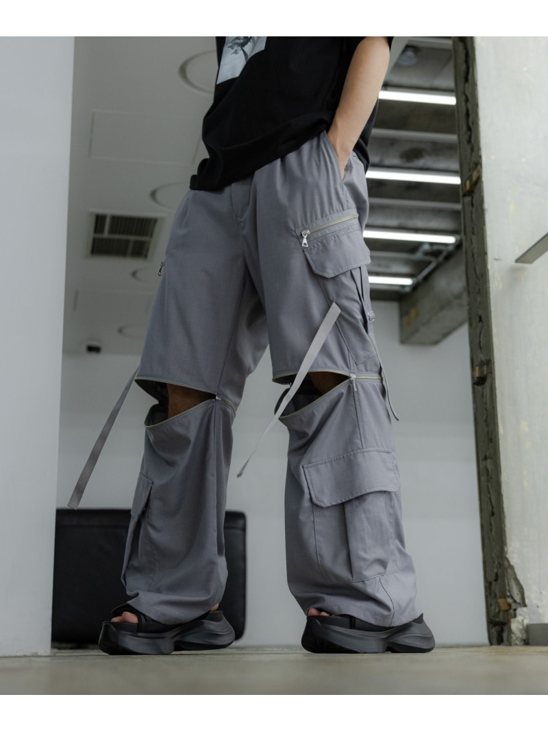 楽天市場】【SALE／30%OFF】【SET UP対応】2WAY-ZIPカーゴパンツ HARE