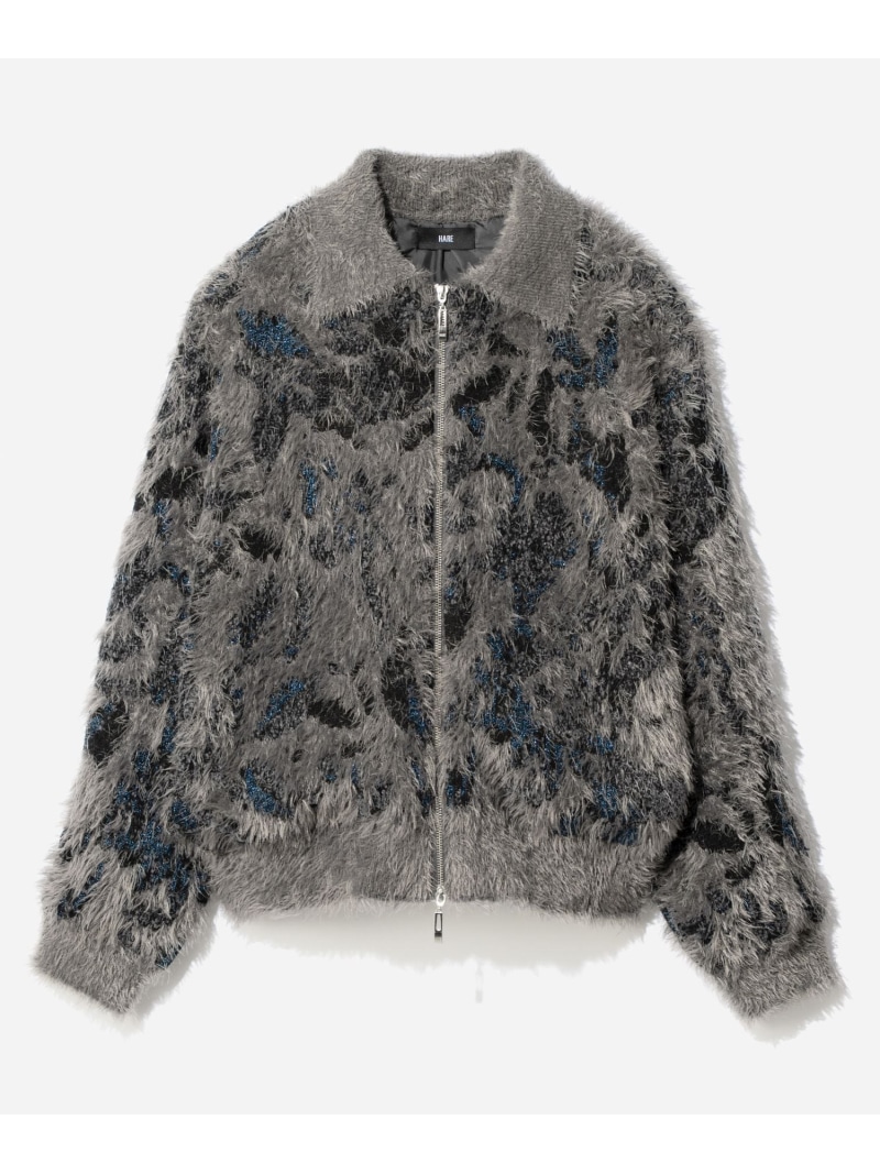 楽天市場】MIXヤーンフラワーニットブルゾン HARE ハレ トップス