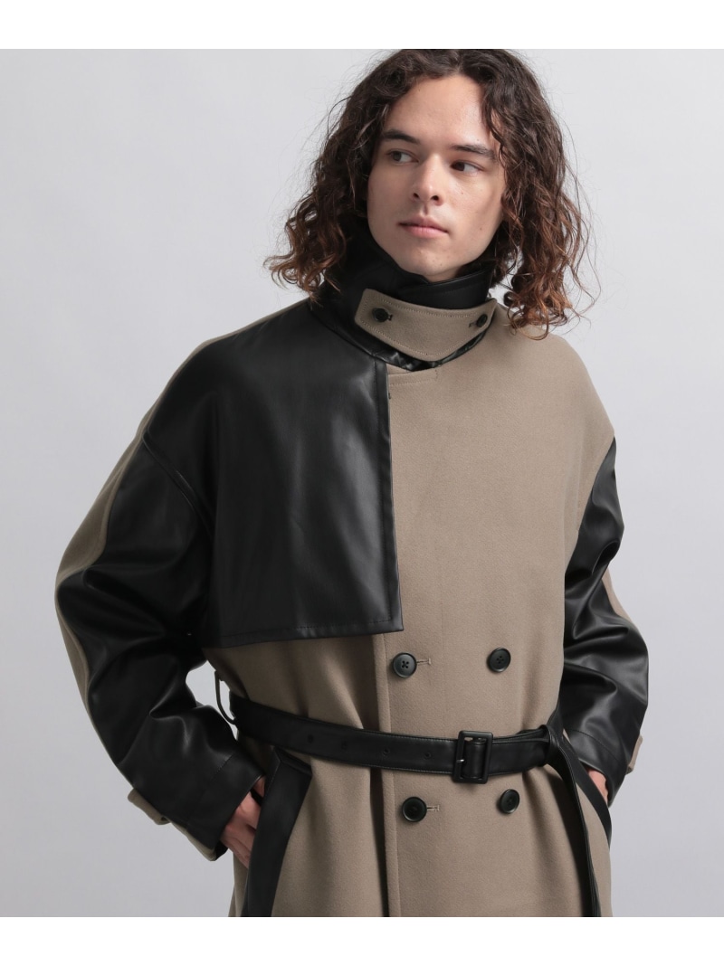 楽天市場】(M)WT/Fレザーキリカエトレンチ HARE ハレ ジャケット