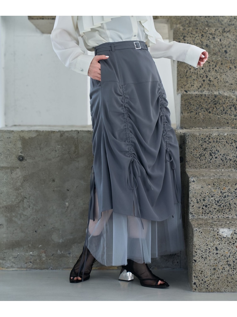 楽天市場】スソシアーギャザースカート HARE ハレ スカート ロング