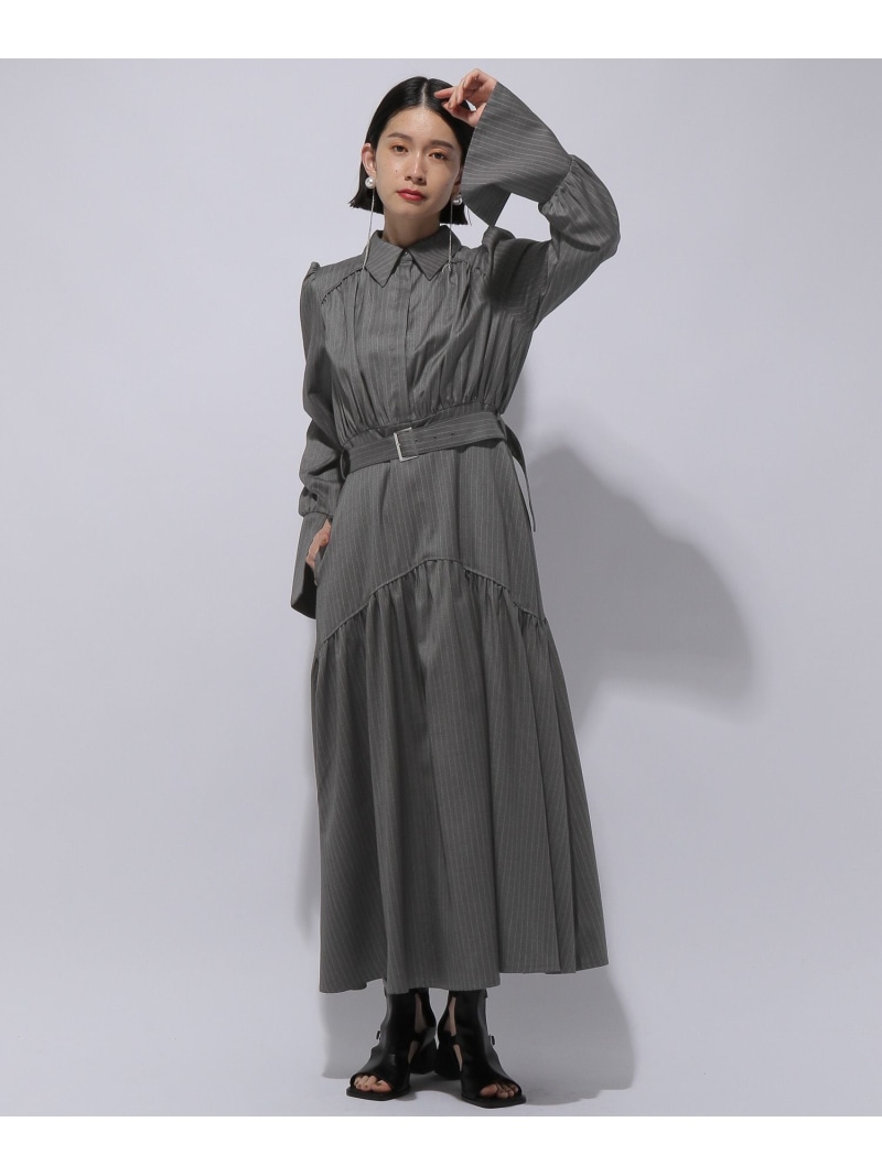 楽天市場】ストライプティアードワンピース HARE ハレ ワンピース