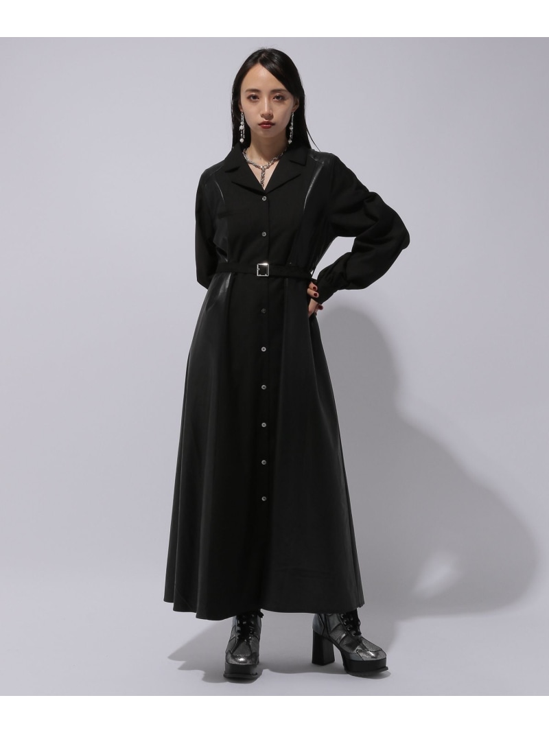 楽天市場】【SALE／20%OFF】フェイクレザーキリカエワンピース HARE