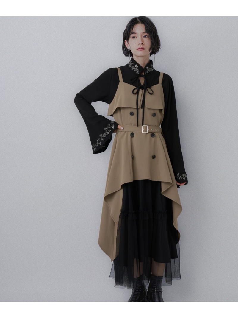 楽天市場】トレンチライクフリルキャミワンピース HARE ハレ