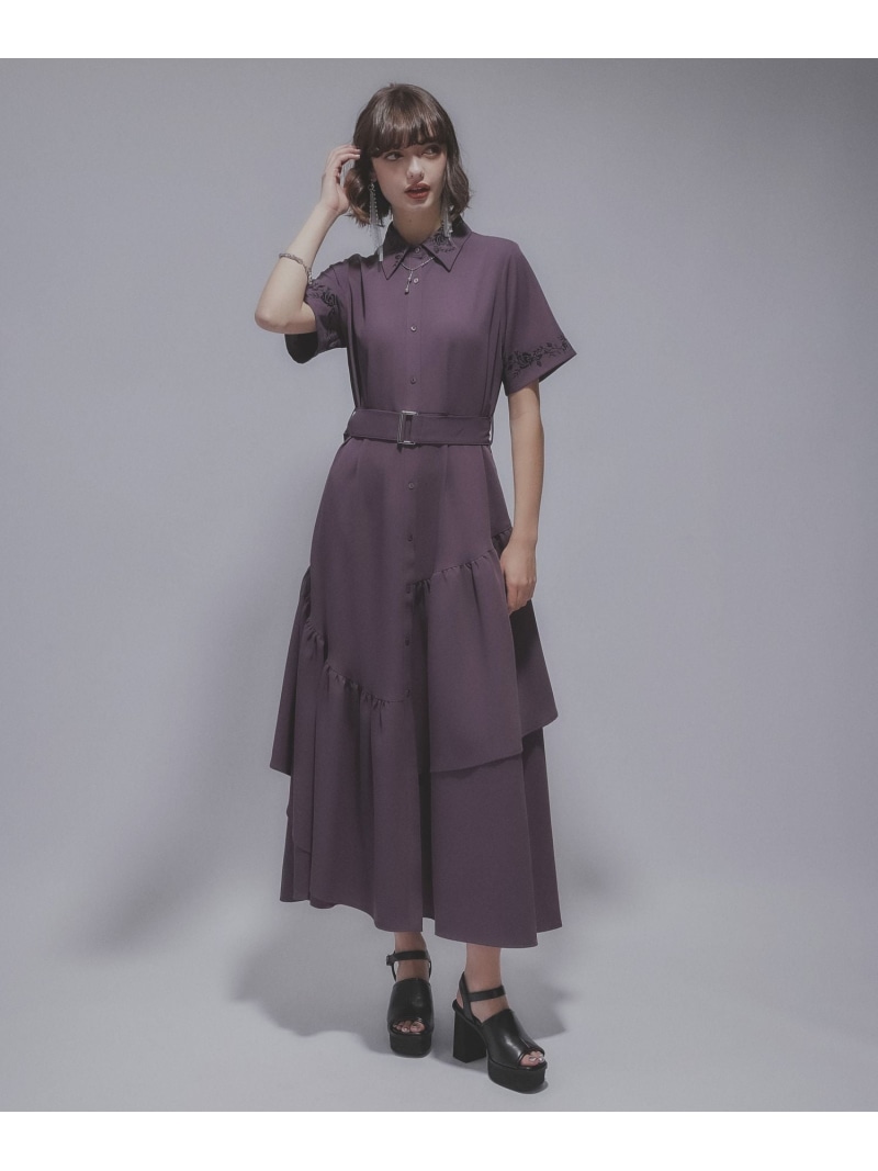 楽天市場】【SALE／46%OFF】アシメフリルシシュウワンピース HARE ハレ