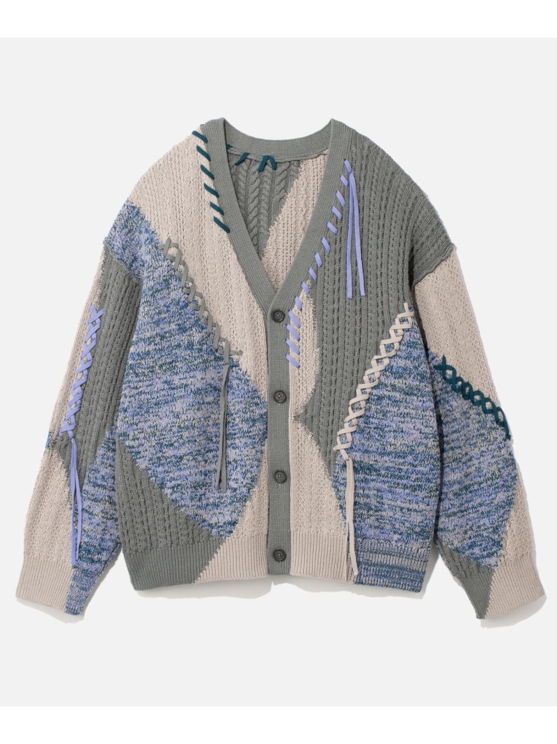 楽天市場】ステッチキリカエニットカーディガン HARE ハレ トップス