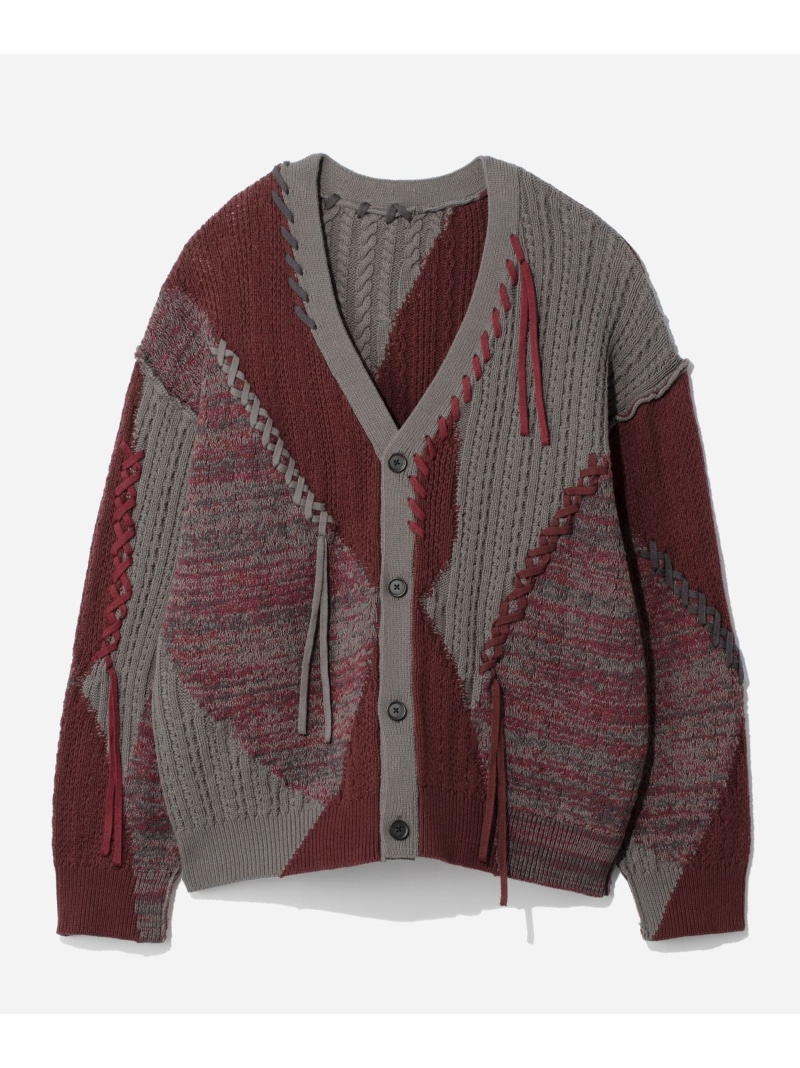 楽天市場】ステッチキリカエニットカーディガン HARE ハレ トップス