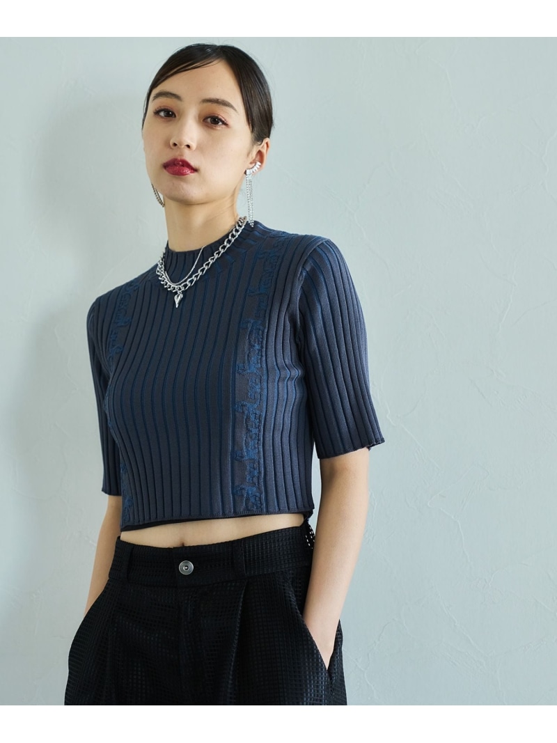 楽天市場】クロップドガラニットトップス HARE ハレ トップス ニット