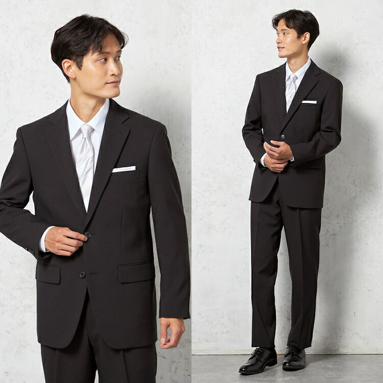 楽天市場】フォーマルスーツ 礼服 喪服 メンズ はるやま ブラック