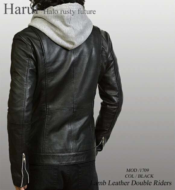 楽天市場】Haruf leather レザージャケット ライダースジャケット
