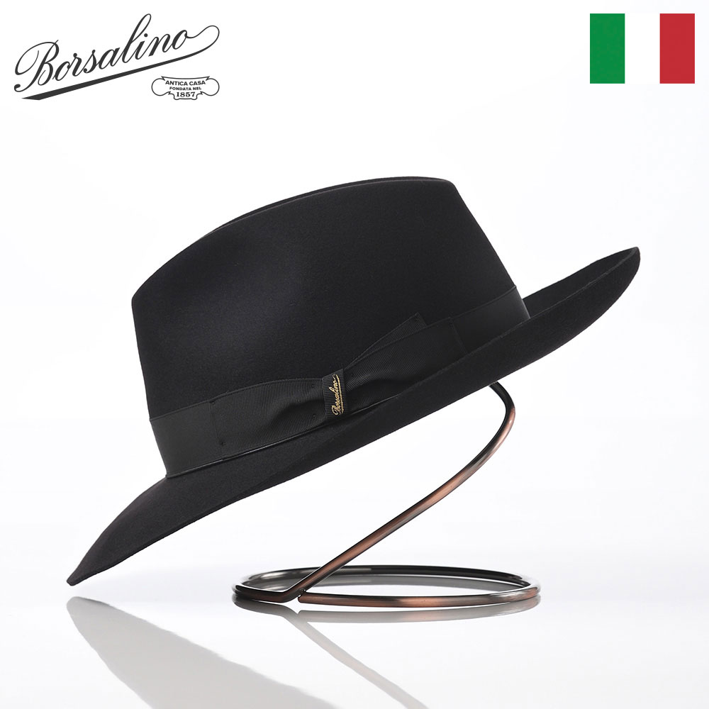楽天市場】Borsalino ボルサリーノ 中折れハット フェルト帽 秋 冬