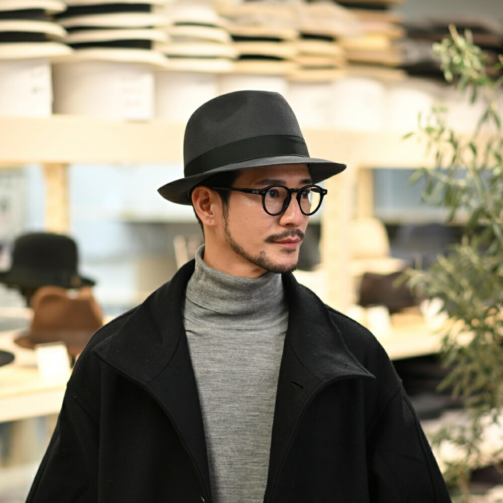 楽天市場】Borsalino ボルサリーノ 中折れハット フェルト帽 つば短め