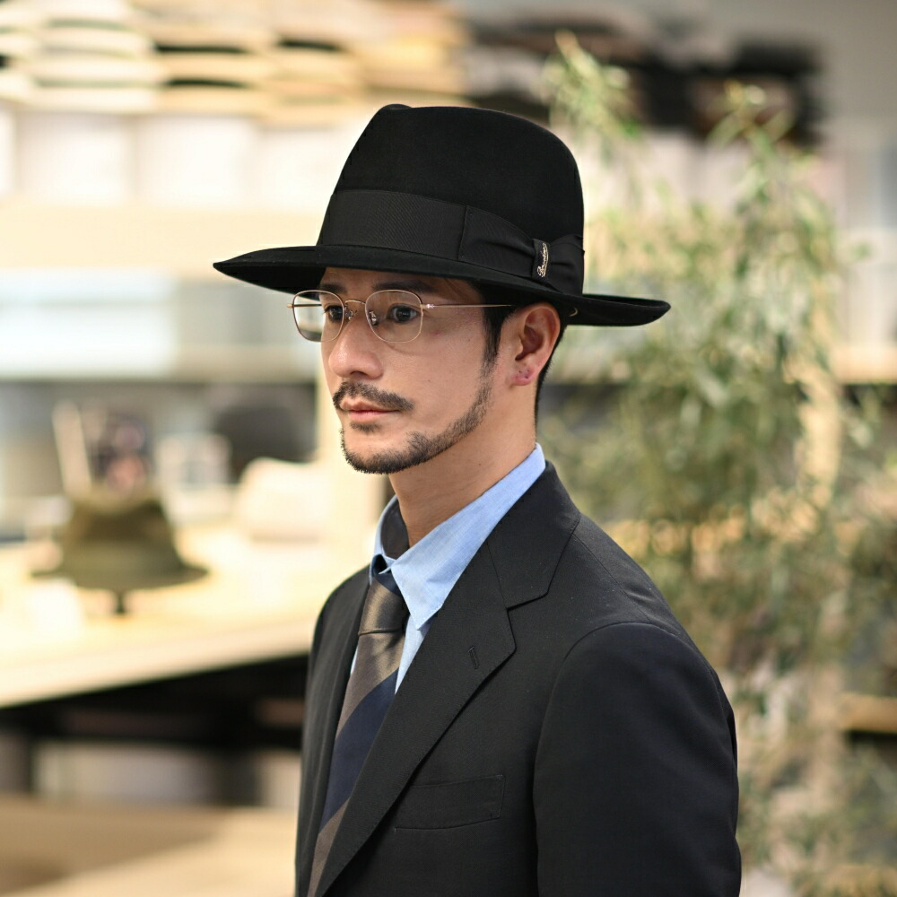 楽天市場】Borsalino ボルサリーノ 中折れハット フェルト帽 つば広 秋