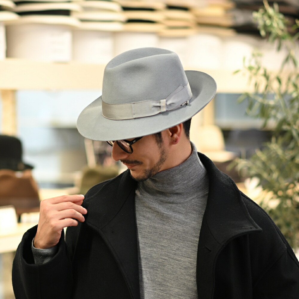 楽天市場】Borsalino ボルサリーノ 中折れハット フェルト帽 軽量 秋