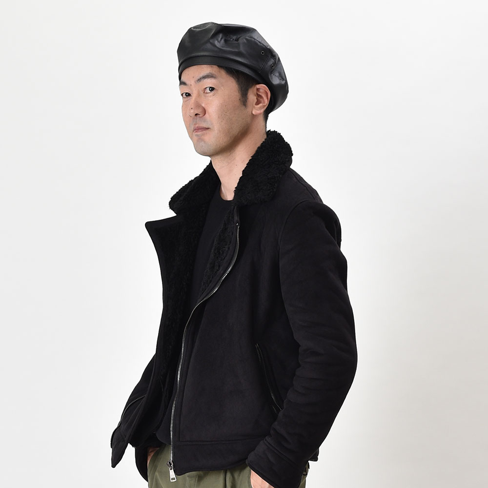 楽天市場】ベレー帽 メンズ レディース ブランド レザー 本革 牛革