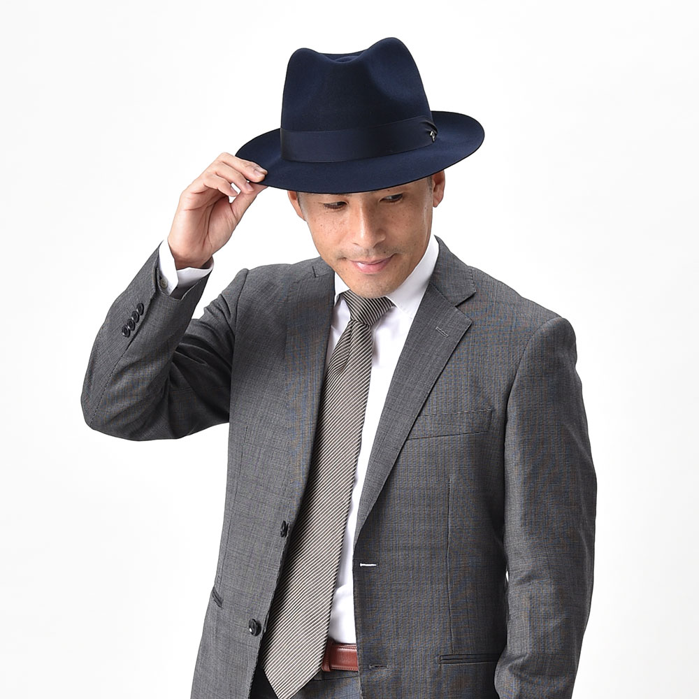楽天市場】Panizza ラビットフェルト 中折れハット 帽子 メンズ 紳士