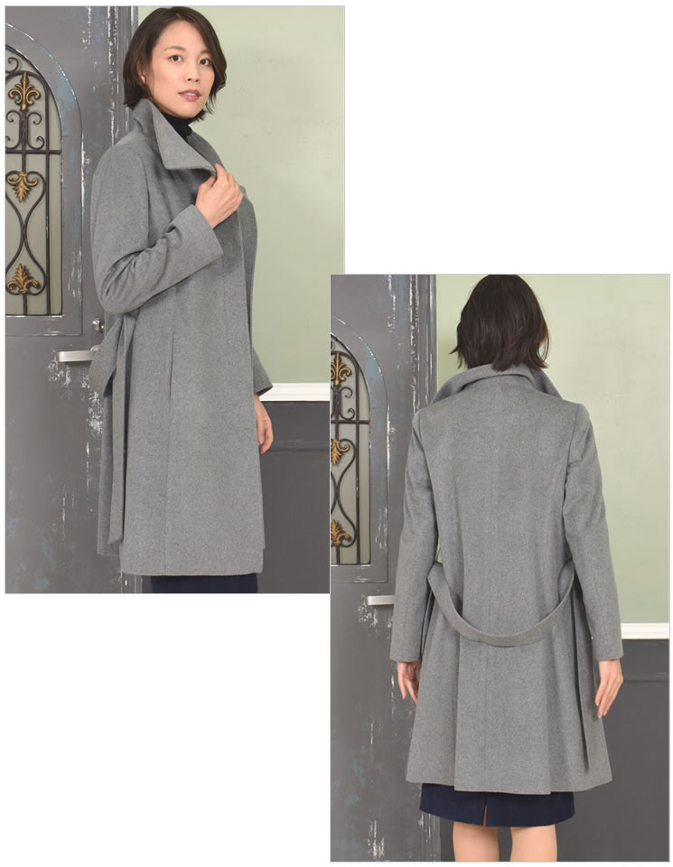 楽天市場】【3日 20時~30％OFFクーポン】スタンド コート カシミヤ