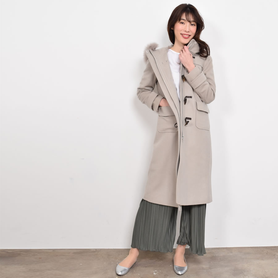 楽天市場】ダッフル コート カシミヤ コート [Merfirge]ロング丈