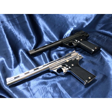 楽天市場】マルシン 44オートマグ クリント1 最高級チェッカ木製グリ