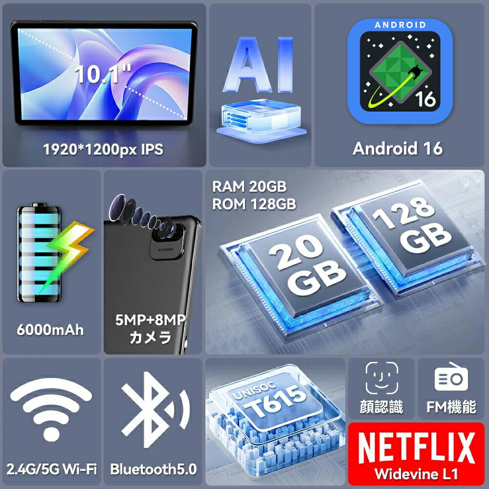 楽天市場】【クーポンで13999円】Android16 タブレット 10インチ 20GB+