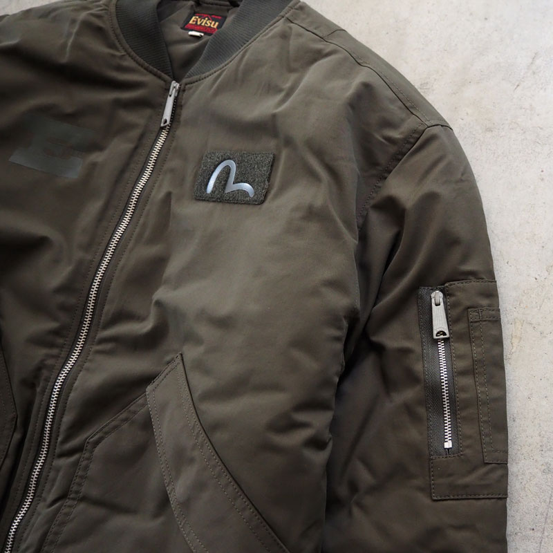 楽天市場】EVISU エヴィス ジャケット MA-1 メンズ MA1 Eとカモメ