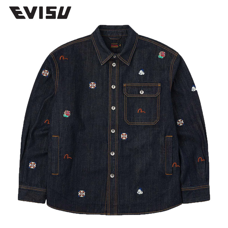 楽天市場】EVISU エヴィス ジャケット デニム オールオーバー刺繍