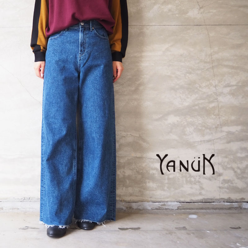 楽天市場】YANUK ヤヌーク パンツ レディース ワイド デニム フレア