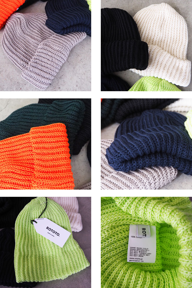 楽天市場】ROTOTO ロトト ニット帽 ビーニー CHUNKY COTTON SHORT