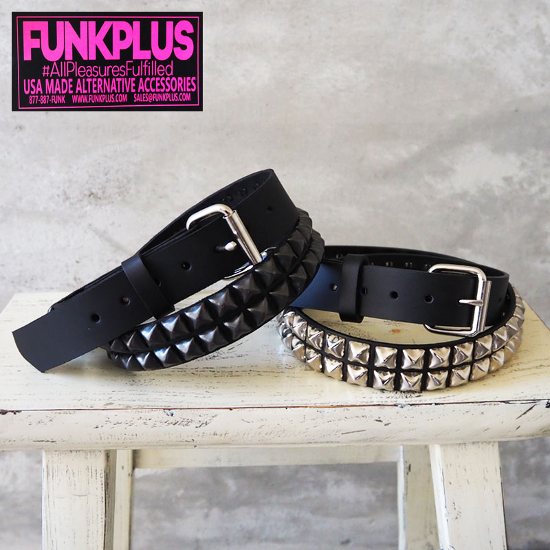 楽天市場】FUNK PLUS ファンクプラス メンズ 本革 2連 スタッズベルト